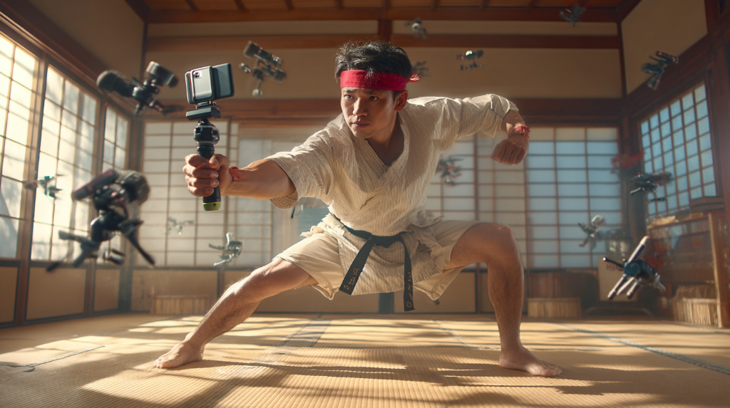 Smartphone recording video